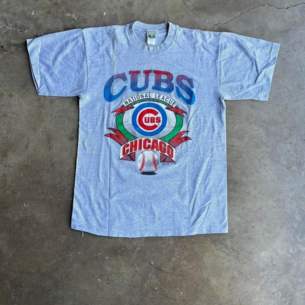 Vintage 1994 Chicago Cubs pinstripe national league t-shirt baseball